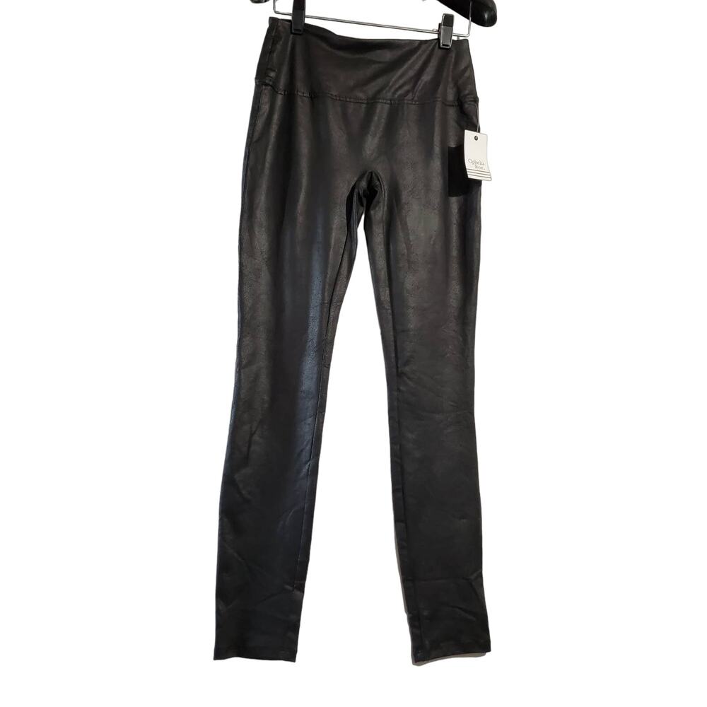 Ophelia Roe NWT Ankle High Rise Super Stretch Vegan Leather Leggings Women's S